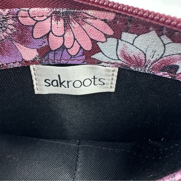 Sakroots‎ Artist Circle Wallet Coated Canvas Butterfly Floral No Long Strap New - Picture 6 of 8